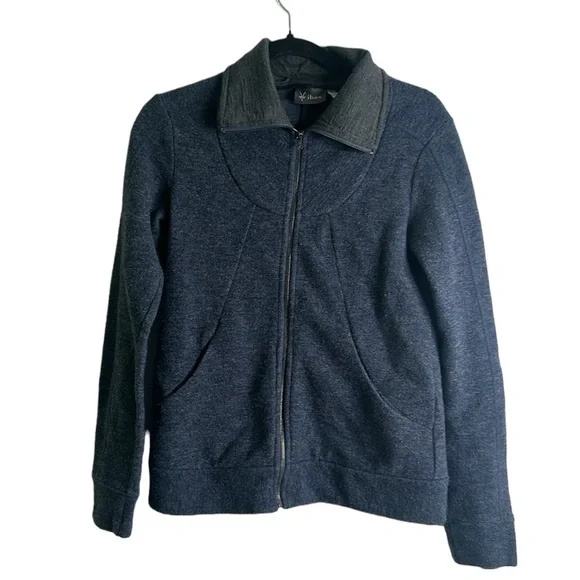 ibex zip up Marino wool jacket size small